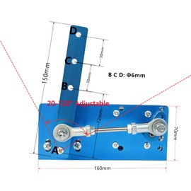 JQDML DIY Design DC 24V Reciprocating Swing Motor, 20-120 Degrees Adjustable Speed 90rpm for Dynamic Advertising Design and Experiment (24V, 90RPM)