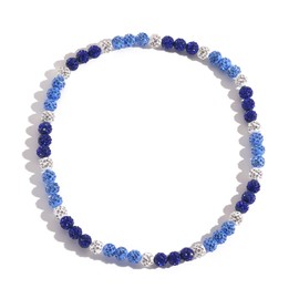 Xeyai Baseball Beaded Necklace for Men Women, 18" Inspired Bling Rhinestone Drip Accessories for Men Sparkly Ice Collection Baseball Chain Ice Necklace Sports Jewelry Gift Accessory