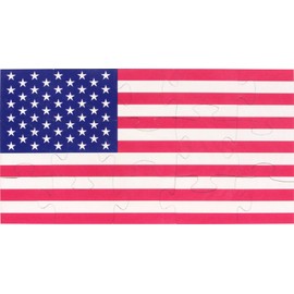 Flag Shaped Puzzle - Made in USA