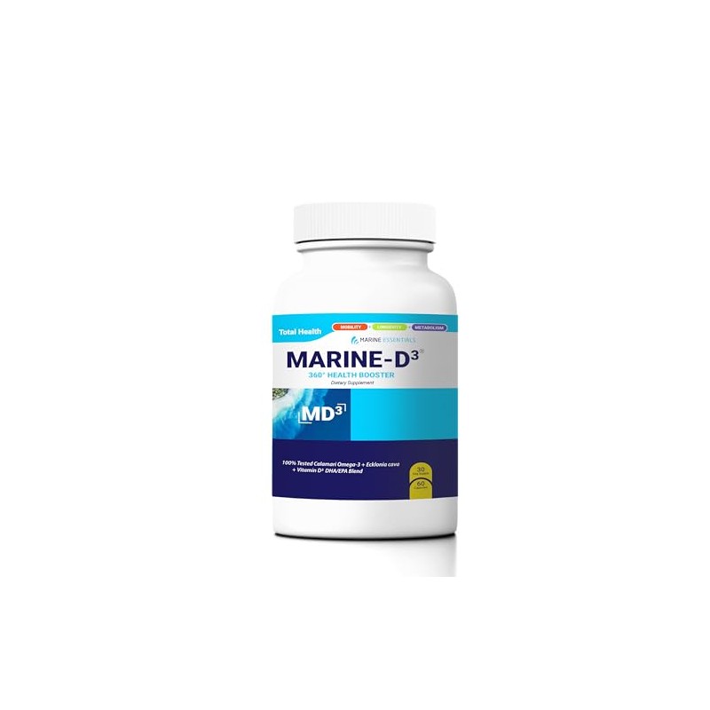 Marine Essentials- Marine D3 Omega 3 Calamari Ecklonia Cava DHA