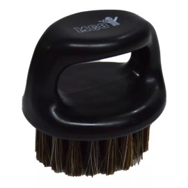 MC8 2 Cepillo Barba Con Agarradera Anillo Barberia Corte Chico Color Negro
