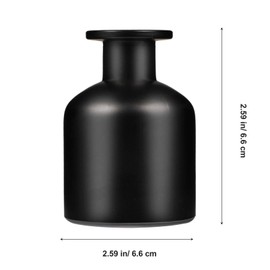 2 x 150 ml Diffusorflaschen aus schwarzem Glas, Aromatherapieflaschen für ätherische Öle, Heimdekoration, Verwendung im Wohnzimmer, Badezimmer, Schlafzimmer