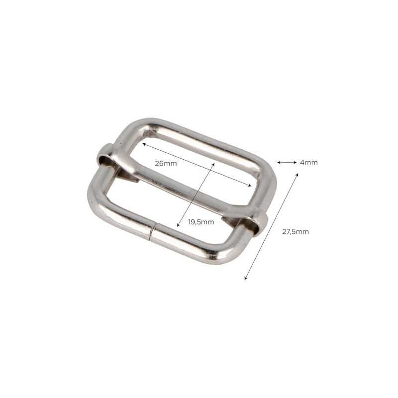 VELOX Schnalle, Nickel, 26 mm