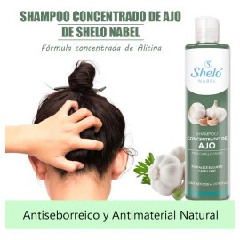 Shampoo Concentrado Ajo Sheló Nabel 530ml Antiseborreico