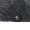 WEROR WEROR-321.1 Men's Flat Cap with Peak Cotton Lining, charcoal