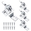 Lounsweer 8 Pcs Brass Heavy Duty Cabinet Door Latch Closets