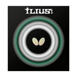 Butterfly Ilius S Table Tennis Rubber Sheet - Professional Long Pips Rubber Sheet - Available in 0.5, 1.1, and 1.3 Sponge Thicknesses - Red or Black - Made in Japan,ILS13BK