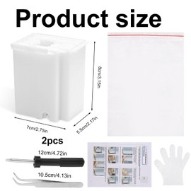 Tinoaly 2pcs Waste Ink Pad Replacement Compatible with EPSON Ecotank ET-2800 ET-2803 ET-4800 ET-2400 ET-2720 ET-4700 ET-2711 L3110 L3250 L3150 L3210 Printers, Waste Ink Pad with Absorbent Sponge