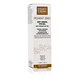 MartiDerm Pigment Zero DSP Crema Despigmentante con Protector Solar FPS 50+ Crema con color, elimina, previene, cubre y protege las manchas. Ácido tra