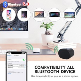 Eageroo Bluetooth Lautsprecher Mini Speaker klein Musikbox tragbar TF Karte/3.5mm-AUX,USB,schwarz