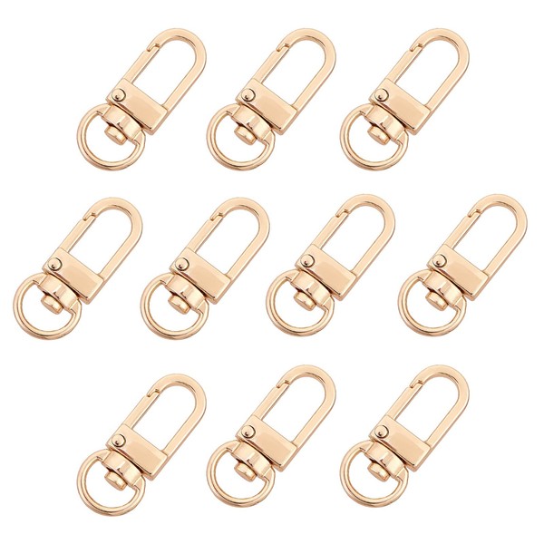 PH PandaHall 30 Pieces Golden Metal Lobster Claw Clasps Swivel