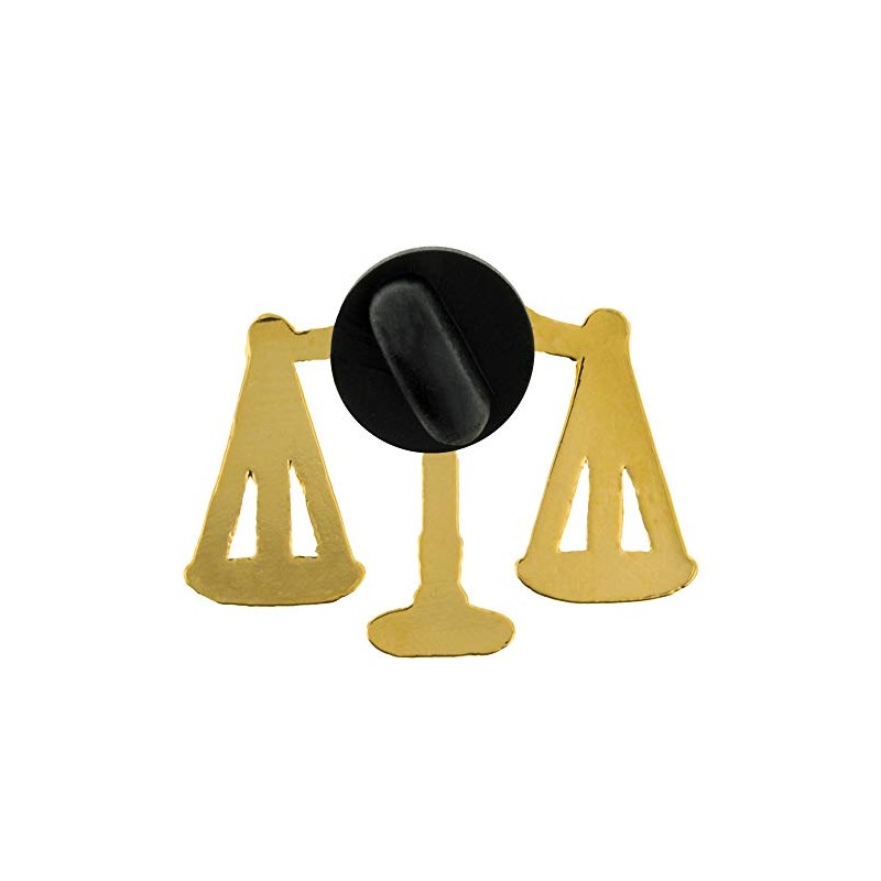 PinMart Scales of Justice Lawyer Gift Gold Lapel Pin