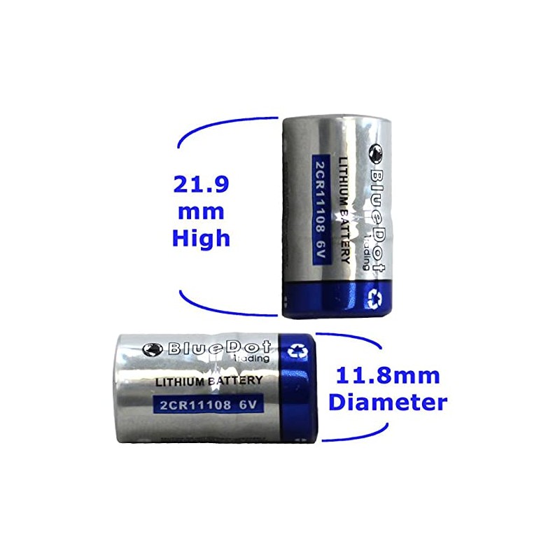 BlueDot Trading 2CR1/3N Lithium Cell Battery, 4 Count