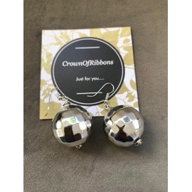 Disco Ball Earrings, Dangle Retro Style for Women