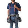 LAUTUS Leather Padded Tool Belt Suspenders w/Chest Strap| Pencil Sleeve|