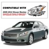 SOCKIR Compatible with 2009-2014 Nissan Maxima Headlight Assembly Halogen Model