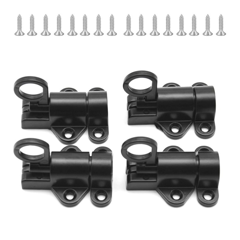 CEEYSEE Pack of 4 Automatic Locking Door Latch Aluminium Alloy