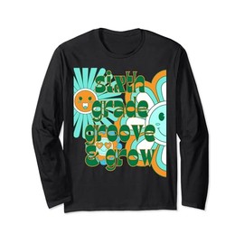 Sechste Klasse Groove & Grow Retro 70er Jahre Groovy Schule Lehrer Langarmshirt