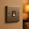 Status Stainless Steel Light Switch 1 Gang 2 Way, Screw
