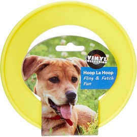 6 PACK HAPPYPET HOOP LA HOOP DOG PUPPY SMALL 15CM FRISBEE THROW TOY RUBBER RING