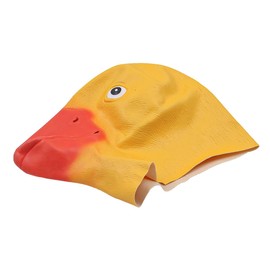 Alnicov Duck Mask Christamas Mask Animal Head Mask Cosplay Party Mask Latex Cut Yellow Duck Head Mask Costume Novelty Deluxe Mask