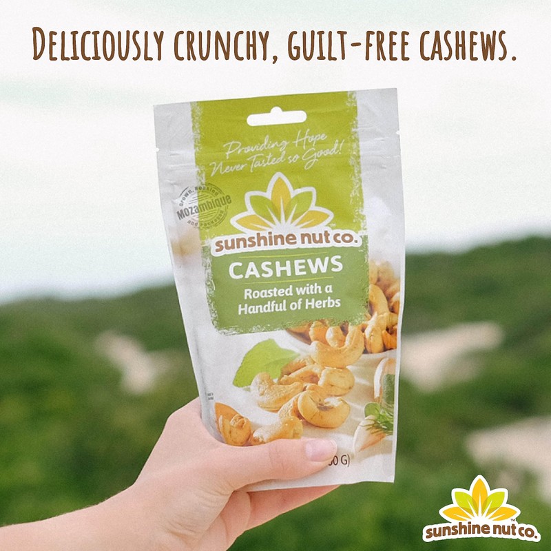 Sunshine Nut Company Whole Roasted Lightly Salted Cashews, Handful of