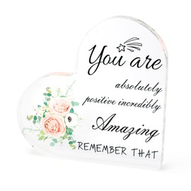 Back to School Gifts for Students Gifts for Coworkers Friend Gifts Teacher Affirmation Gifts Best Friend Birthday Gifts Appreciation Employee Gifts Inspirational Gift Heart Acrylic Ornament