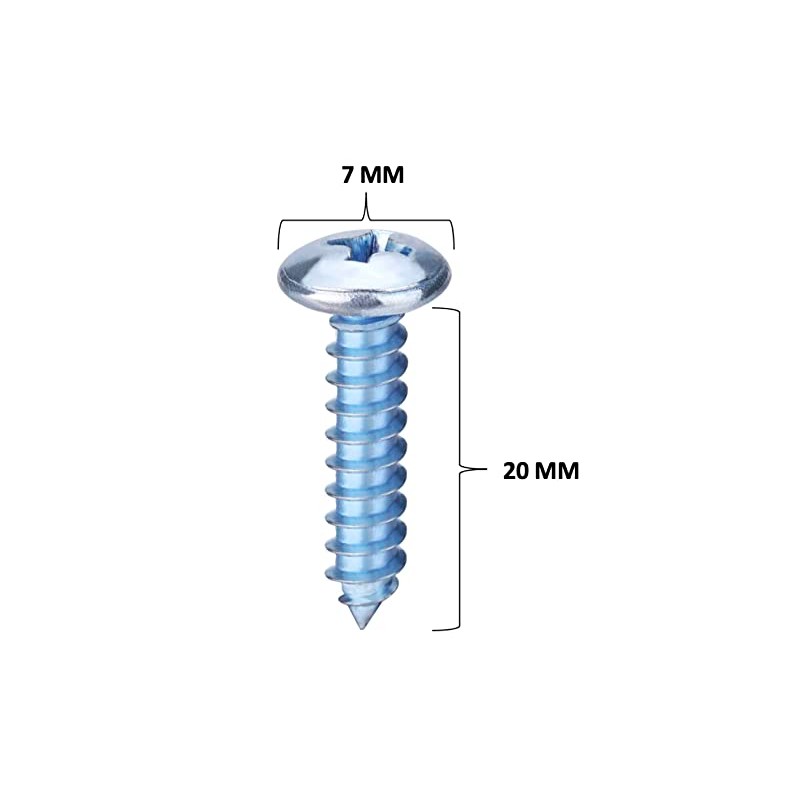 Number Plate Fixings, 6 Piece Set, Quality Hinged Caps and