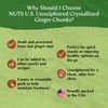 NUTS U.S. - Unsulphured Crystallized Ginger Chunks | No Artificial