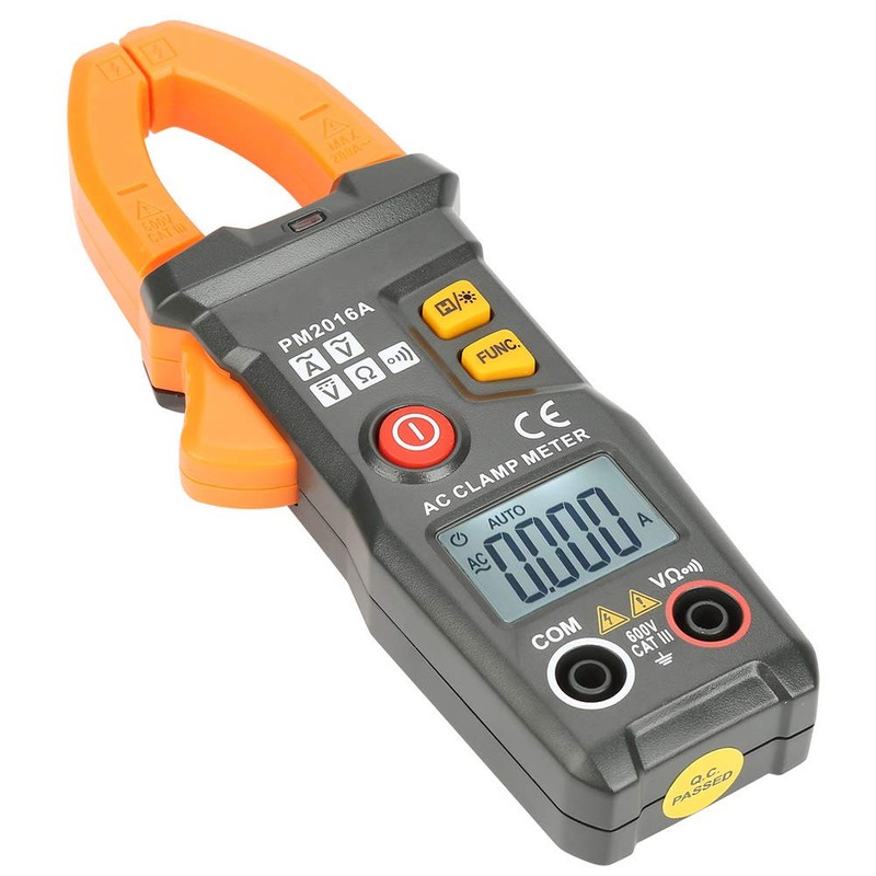 PEAKMETER PM2016A/S Digital Clamp Multimeter, 6000 AC Voltage Ampere Ohm
