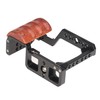 Hersmay ZVE10 Camera Cage with Wooden Side Handle Cage Rig