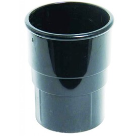 FLOPLAST 68mm Round Gutter Pipe Socket - Black