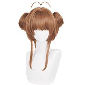 Cosplay Wig, Kinomoto, Cherry Blossom, Brown, Heat Resistant, Wig Cosplay Photography Festival (A) Free