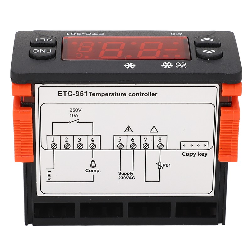Freezer Temperature Controller Digital External Fahrenheit Celsius Switchable Refrigeration Defrosting