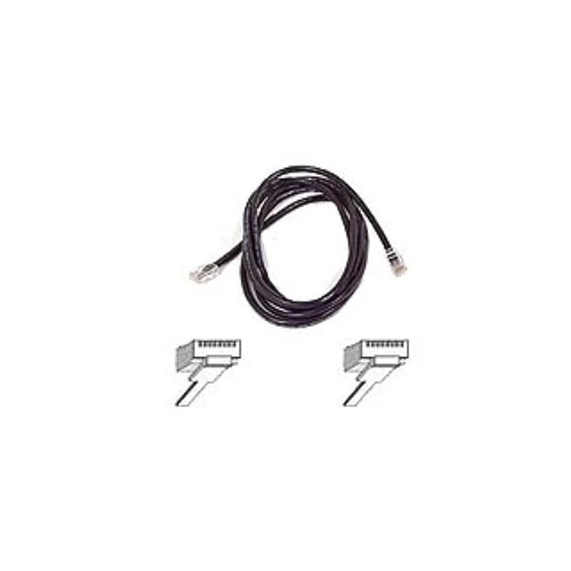 Belkin A3L791-25-BLK Cat-5e Patch Cable (Black, 25 Feet)