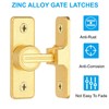 PATIKIL 90 Degree Barn Door Lock, Flip Latches Zinc Alloy