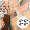BUGUUYO 100pcs Tubing Clamp Clamp Fixtures Steel Nails for Stability