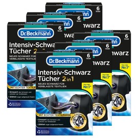 Dr. Beckmann Intensive Black Cloths | For Intense Black and Smooth Fibres | 6 x 6 Cloths