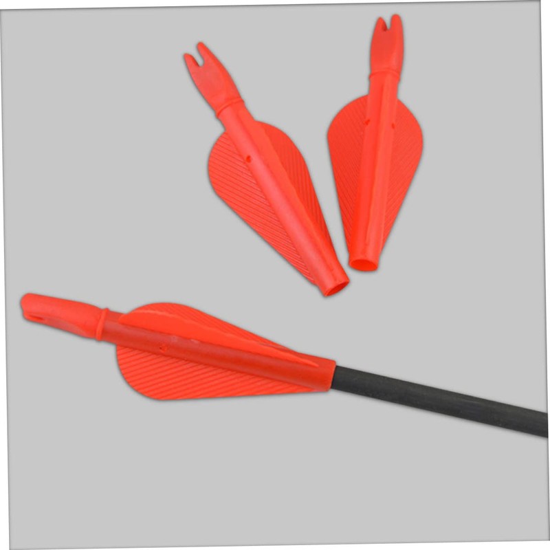 Sosoport 20 Pcs Tail Plastic Material 8mm Size Bow Arrow
