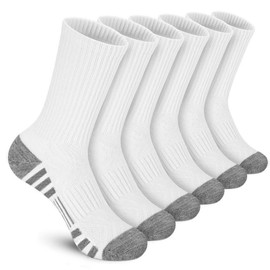 Calcetines Deportivos de Hombre Algodón, Calcetines Tobilleros Acolchados de Alto Rendimiento, Calcetas Deportivas Al Aire Libre Casuales, Calcetas Tobilleros Duradero y Transpirable, 6 Pares