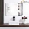 White Vessel Sink Rectangle 16"x12" Bathroom Sink Rectangular Modern Above