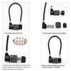 NBYT 4-Word Resettable Combination Lock, Letter Lock- Home Security Padlock