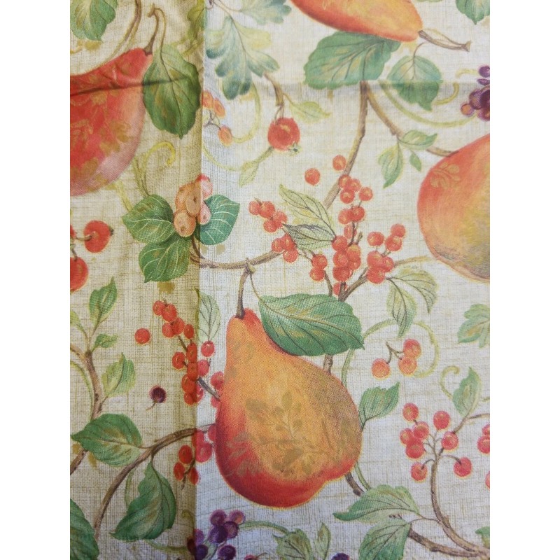 TWO Individual Napkins Fruits Pear Natural Cocktail for Decoupage (1220)
