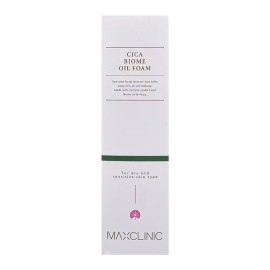 Max Clinic 맥스클리닉 시카 바이옴 오일폼 110g 1개 진정케어 병풀 클렌징폼 클렌징오일 Max Clinic Cica Biome Oil Foam 110g 1ea Soothing Care Plantain Cleansing Foam Cleansing Oil