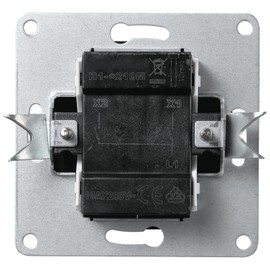 McPower Flair Series Switch, 2-Way, 250 V~/10 A, Flush-Mounted Light Switch, Screw Connection, Double Switch, Elegant Design for Modern and Timeless Interior Styles, Dark Grey Anthracite Matt