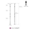 HEALTHCRAFT uPole, 7-10 Feet Security Pole for Seniors, Floor to