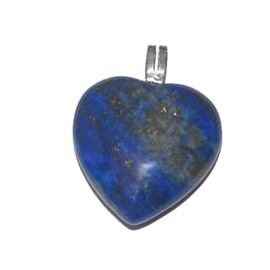 Heart Pendant Gemstones | Heart Pendant Small with Silver 925 | Crystal Stone Hearts, Gemstone, Lapis Lazuli