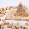 Pack of 300 Wooden Blocks for Crafts, 1 cm Unfinished