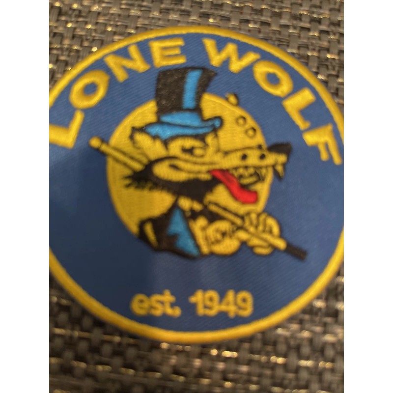 Unbranded Lone Wolf Embroidered iron on PATCH - patch new