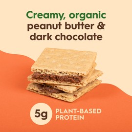 Once Again Chocolate Peanut Butter Crackers Graham Sandwiches - Gluten Free Snacks for Kids & Adults - Organic Sandwich Crackers with Chocolate Peanut Butter Filling - Dairy Free School Snacks, 12 Ct